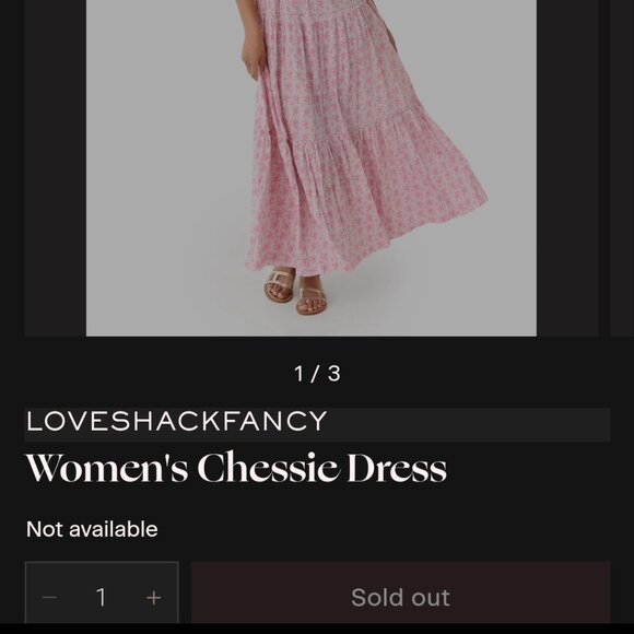 LOVESHACKFANCY - CHESSIE DRESS - ROSE PATCH Small - Picture 13 of 13